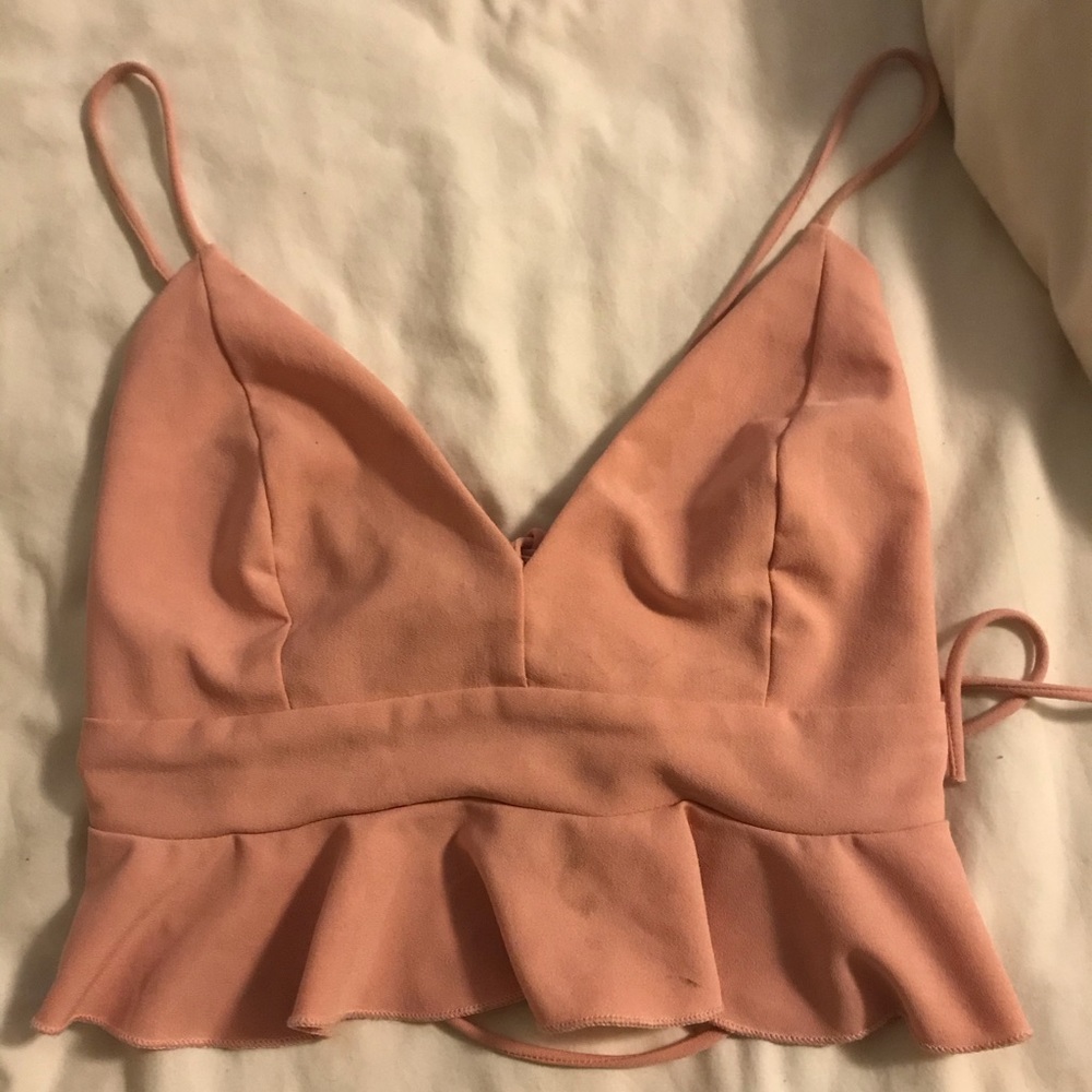 Fashion Nova Criss Cross Crop Top